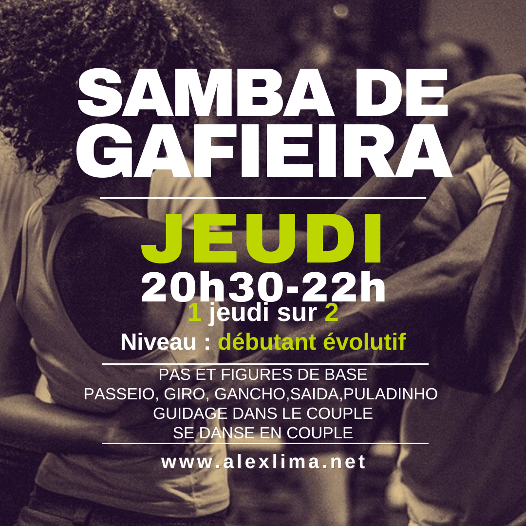 Samba de gafieira avec Alex Lima, professeur brésilien